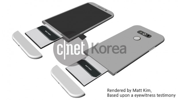 LG G5 tendría chasis unibody metálico y parte inferior removible para intercambiar batería
