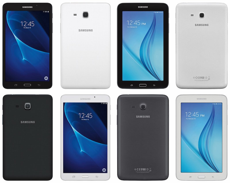 Galaxy tab A y Tab e