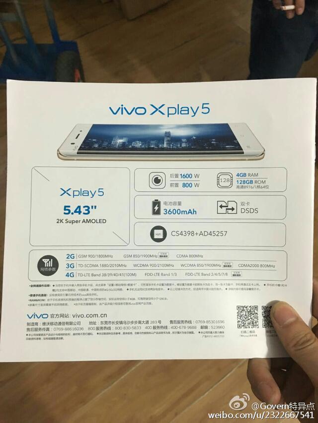 vivo xplay 5 filtrado