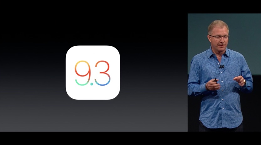 iOS 9.3 estará disponible a partir de hoy para todos
