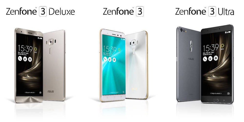 Asus ZenFone 3, ZenFone 3 Ultra y ZenFone 3 Deluxe anunciados oficialmente