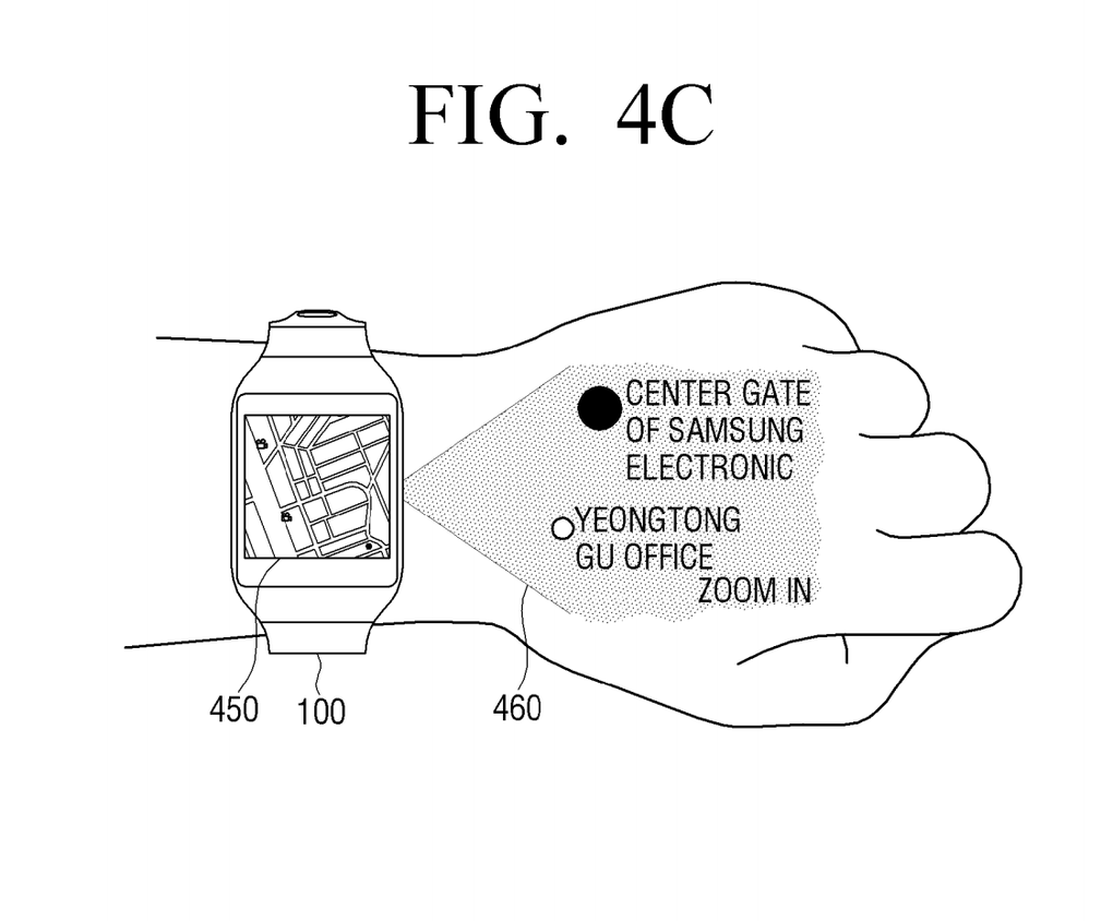 Samsung quiere proyectar en la mano para mejorar el smartwatch