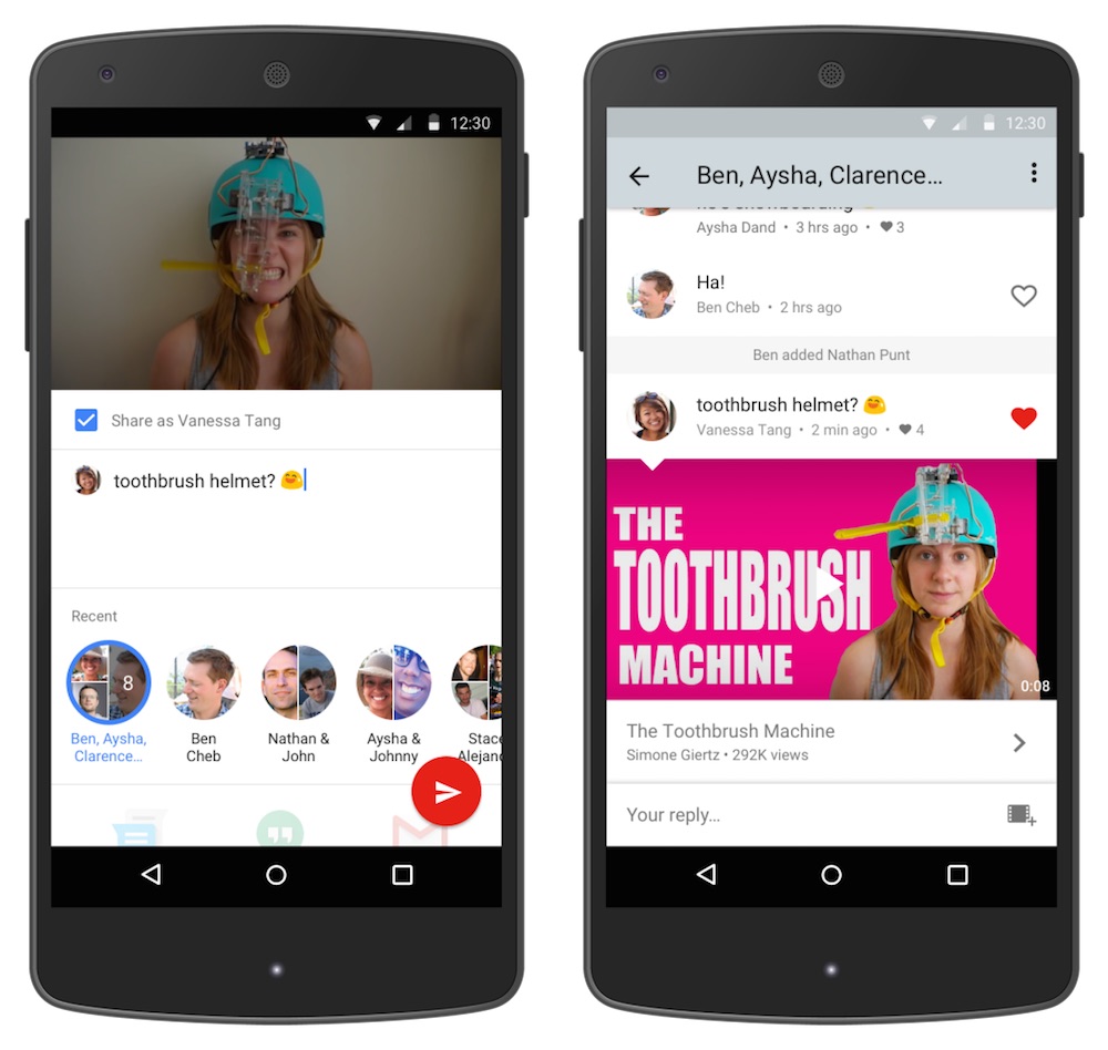 YouTube integra mensajería nativa en iOS y Android
