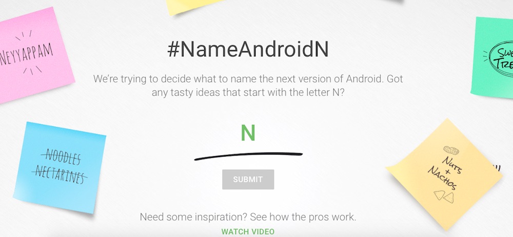 Google quiere que los usuarios elijan el nombre de Android N