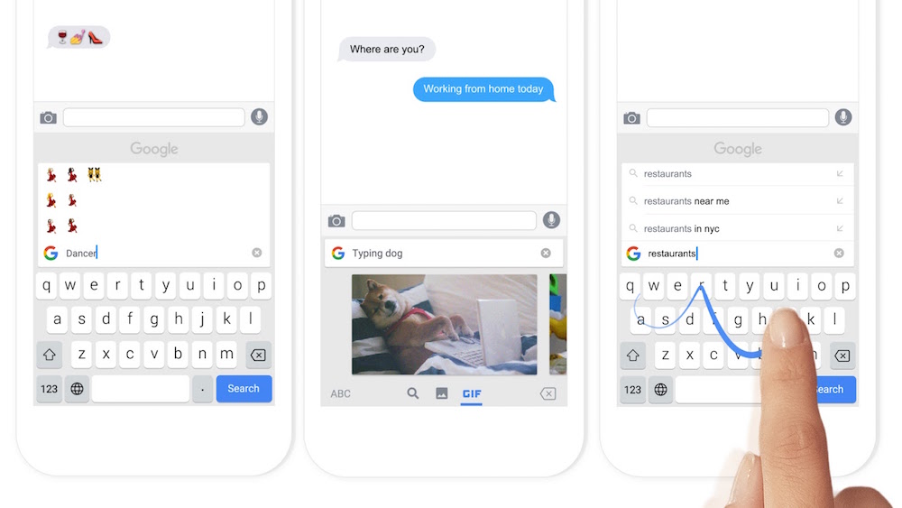 Google lanza teclado con búsqueda integrada GBoard para iOS