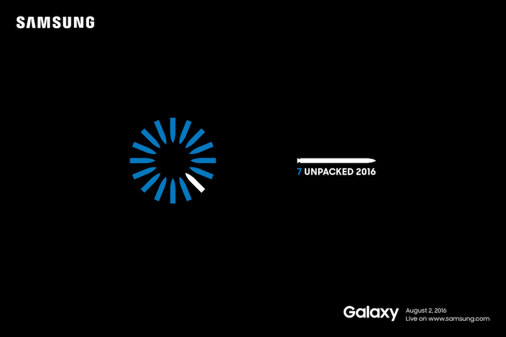 Samsung confirma presentación del Galaxy Note 7 para el 2 de agosto