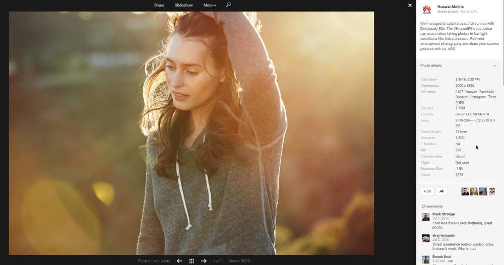 huawei P9 o Canon de 4500 dólares?
