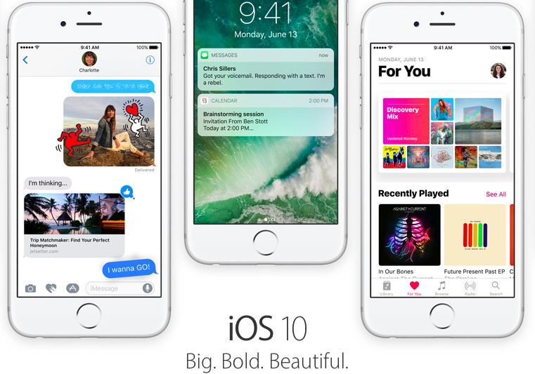 Apple lanza la primera beta de iOS 10 para usuarios en general