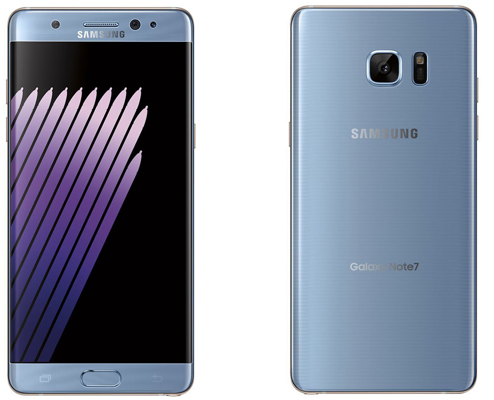 Samsung Galaxy Note 7 aparece en fotos de prensa mostrando sus colores