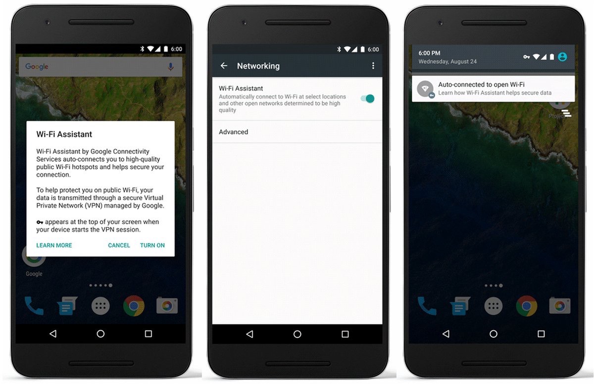 Google habilita el asistente WiFi de Project Fi en todos los Nexus de algunos países