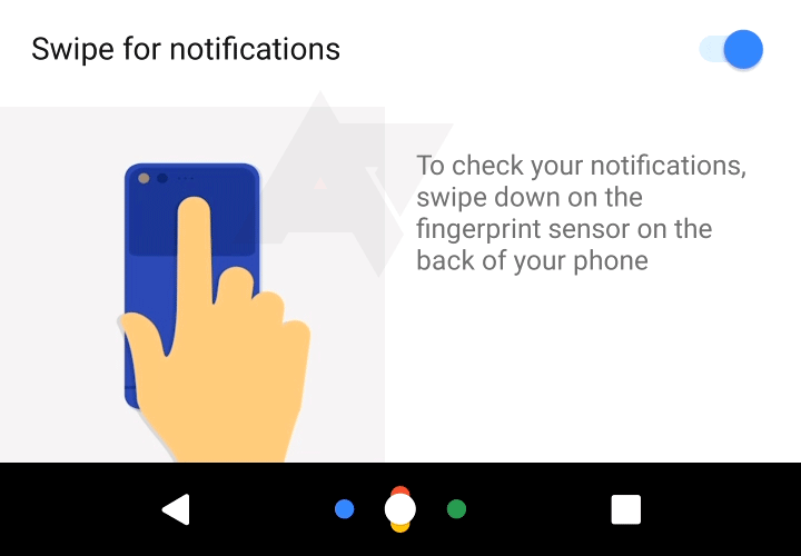 swipe down nexus