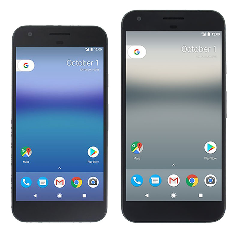 Pixel y Pixel XL son comparados en tamaño con los Nexus del año pasado