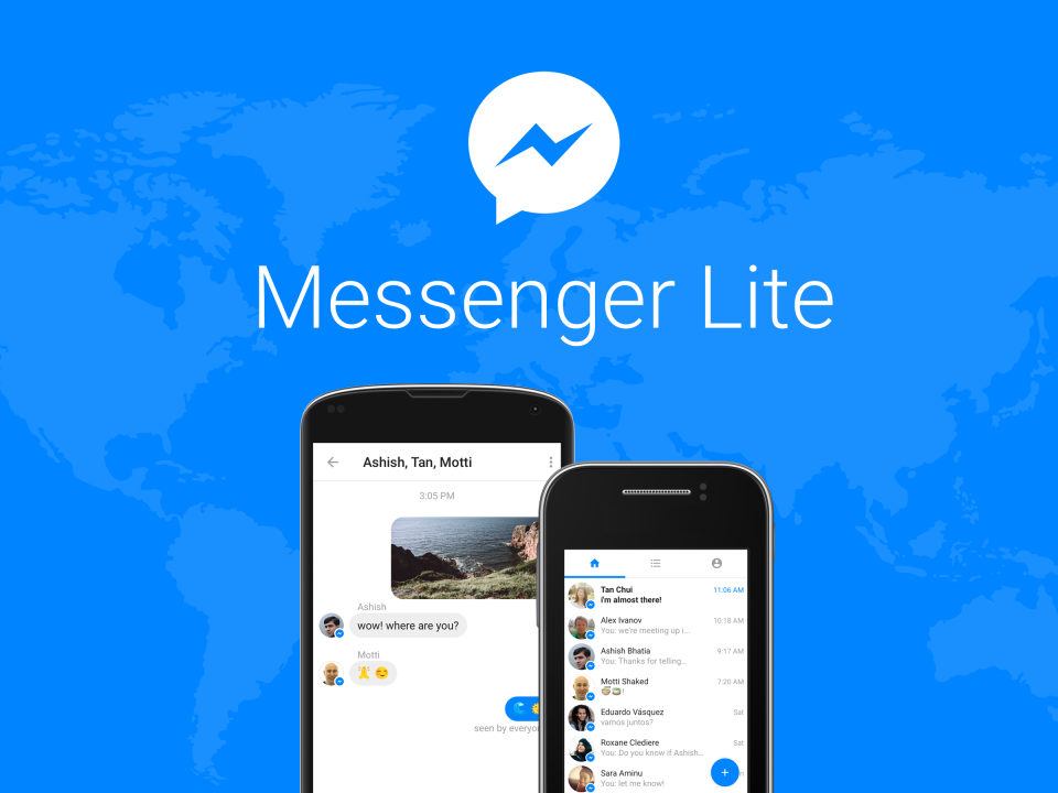 Facebook lanza Messenger Lite para smartphones Android básicos