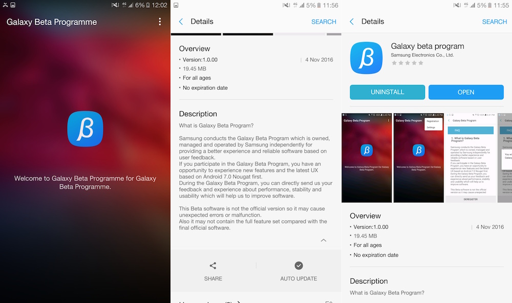s7 edge nougat beta