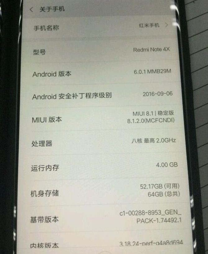 xiaomi redmi note 4x