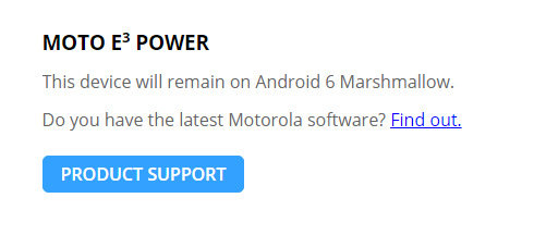 moto e3 power nougat