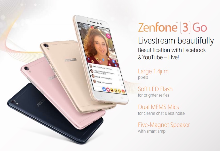 Asus Zenfone 3 Go se filtra en imagen y características