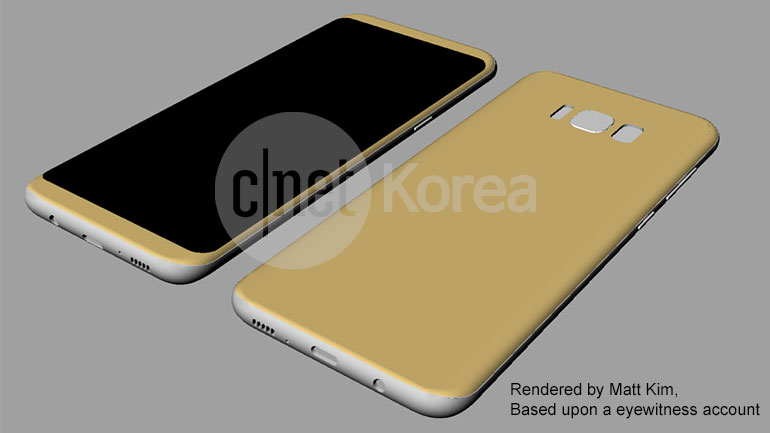 Galaxy S8 plus render
