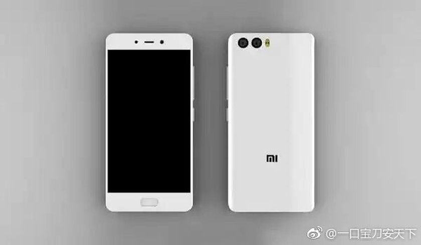 Xiaomi Mi 6 se filtra en render mostrando su cámara dual trasera