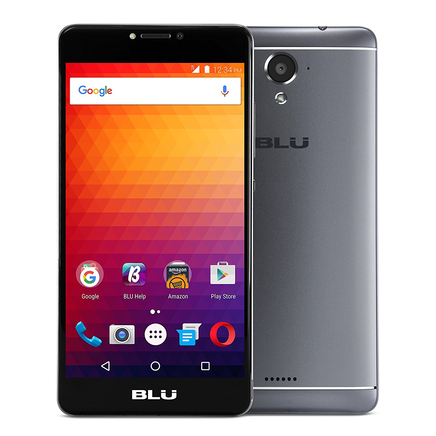 Cara y contracara parcial del BLU R1 Plus.