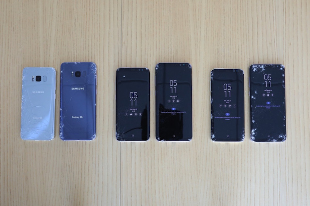 El Samsung Galaxy S8 no se lleva muy bien con la presión y las caídas