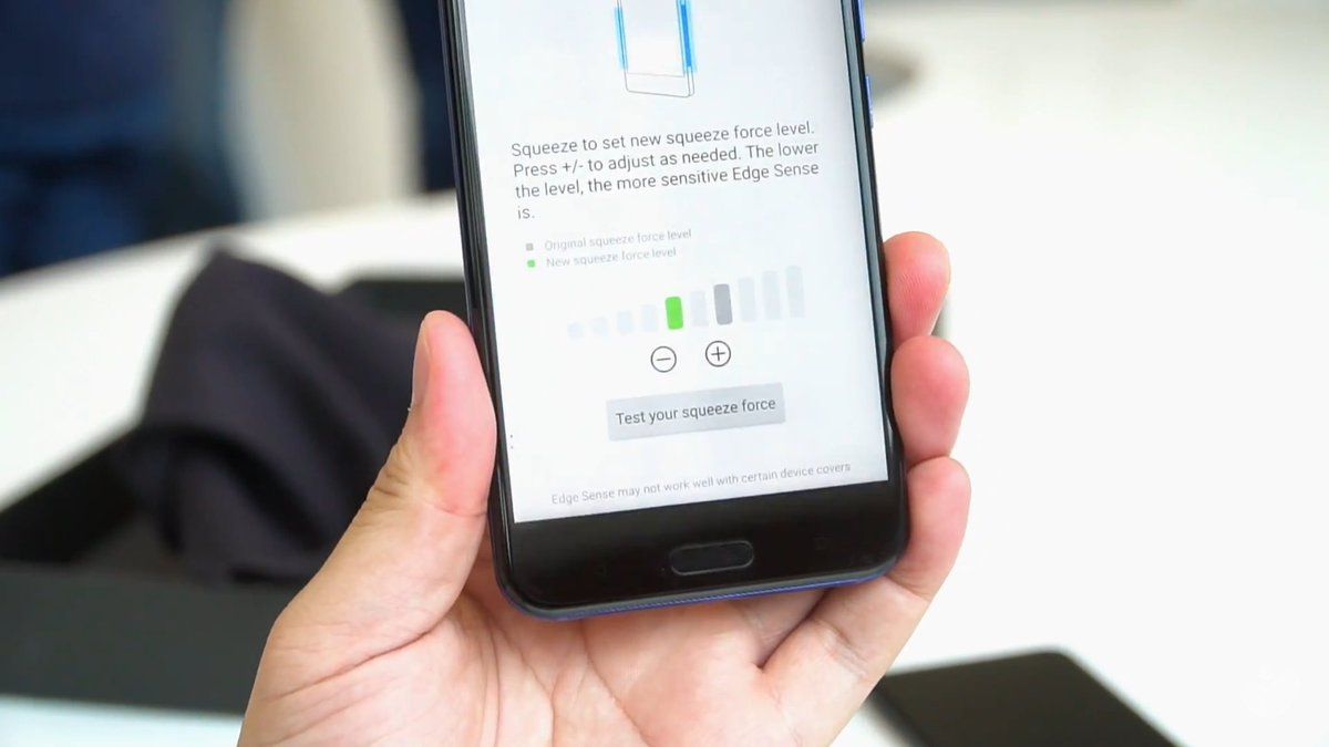 Video filtrado del HTC U 11 muestra las primeras imágenes de Edge Sense