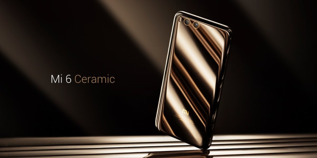 Render de la cara posterior del Xiaomi Mi 6 Ceramic. 
