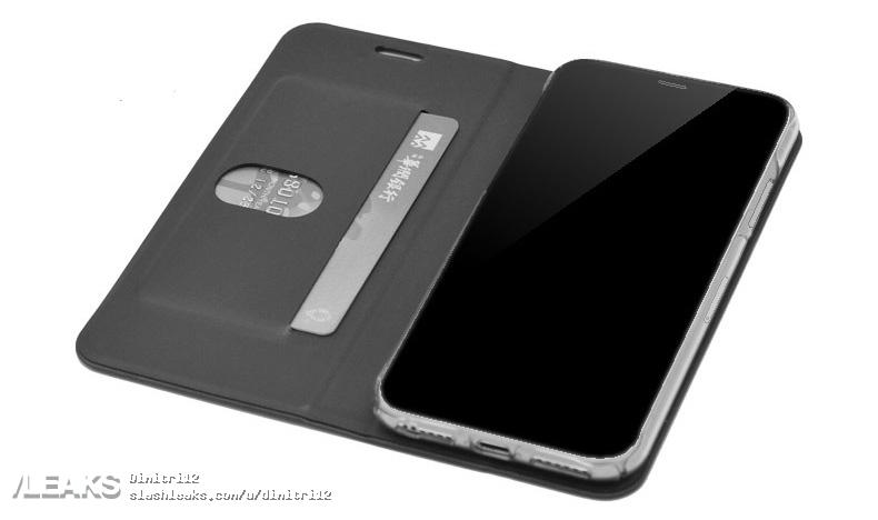 Frente y arista inferior del supuesto iPhone 8.