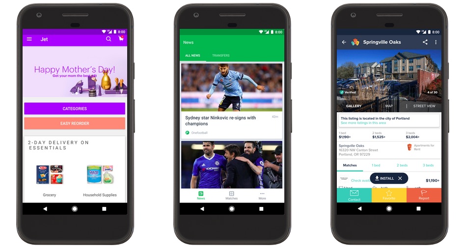Instant Apps en Android disponible