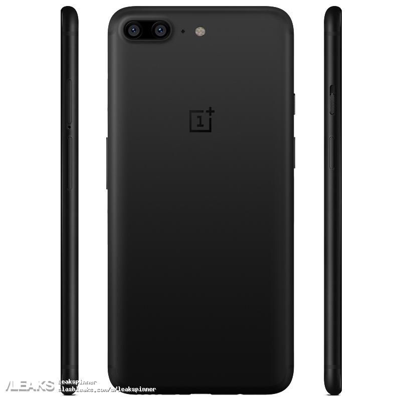 Dorso y aristas laterales del OnePlus 5.