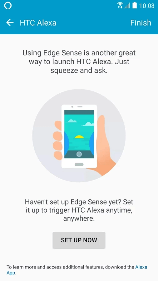 Captura de pantalla de un HTC U 11 reproduciendo una infografía sobre Alexa.
