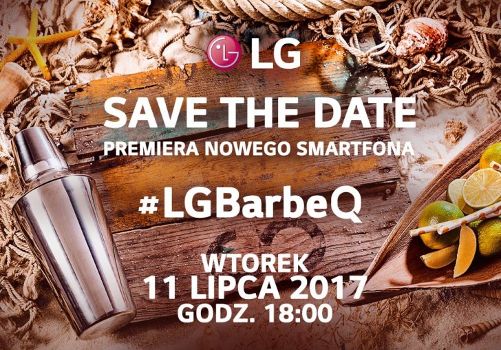 Invitación escrita en polaco para un evento de LG el 11 de julio.