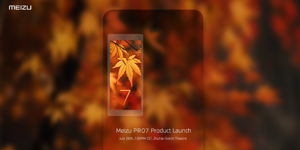 Invitación al evento de presentación del Meizu PRO 7.