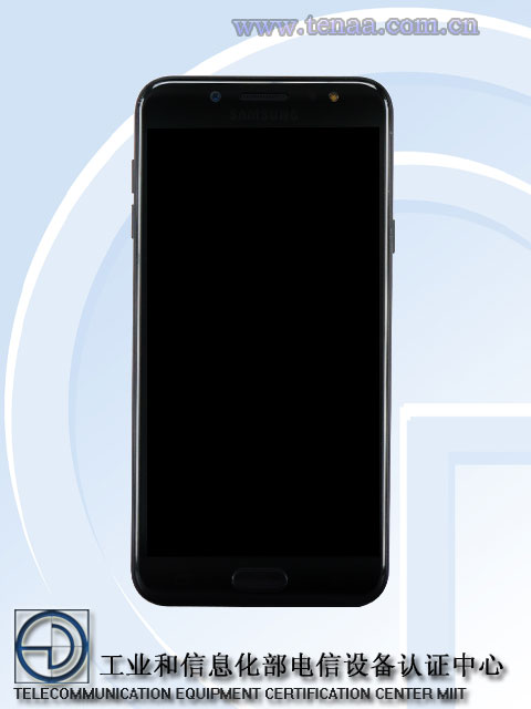 Frente del Samsung Galaxy C7 (2017) certificado por TENAA.