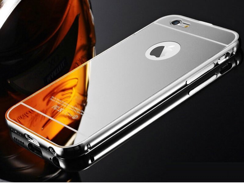 Render ilustrativo de la supuesta variante espejada del iPhone 8. 