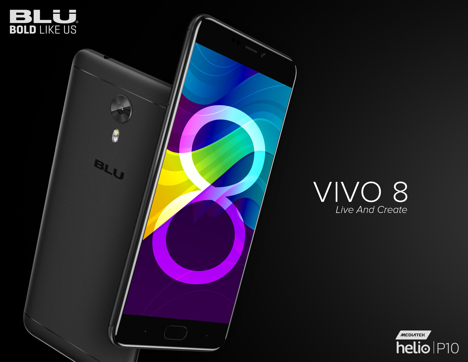Vivo 8 es el nuevo y sorprendente smartphone de media gama de BLU