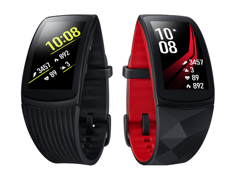 Render oficial de las variantes que estarían disponibles del Samsung Gear Fit2 Pro.