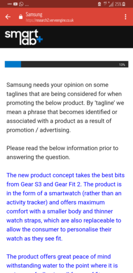 Primera parte del mail de Samsung a los usuarios del programa Smart Lab +.