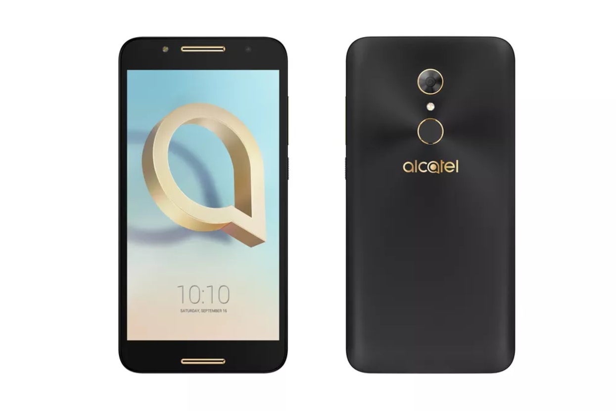 Imagen oficial del Alcatel A7 color negro.
