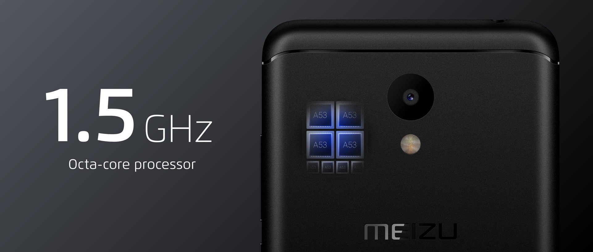 Render oficial del procesador del Meizu M6.