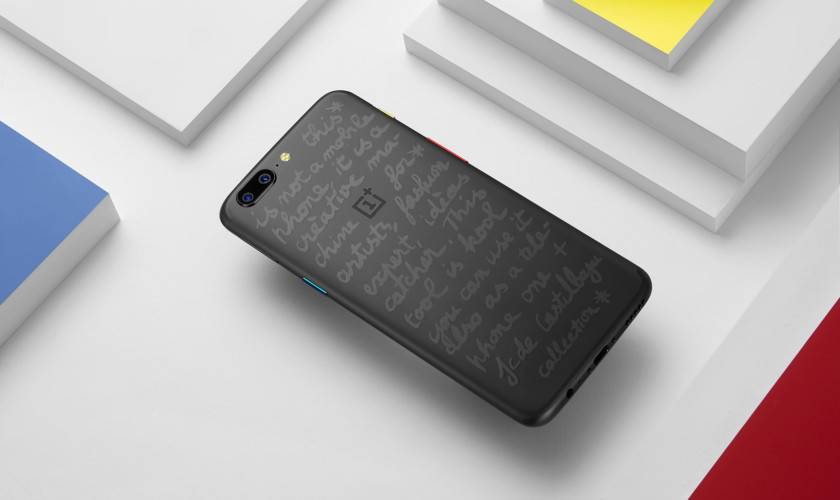Fotografía dorsal del OnePlus 5 JCC+ Limited Edition.