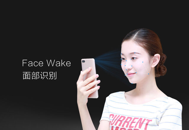 Render oficial sobre la tecnología "Face Wake" alojada en el Vivo X20 y el Vivo X20 Plus.