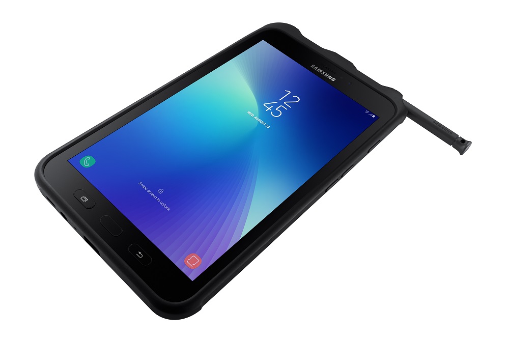 Render oficial del frente y lápiz inteligente de la Samsung Galaxy Tab Active 2.