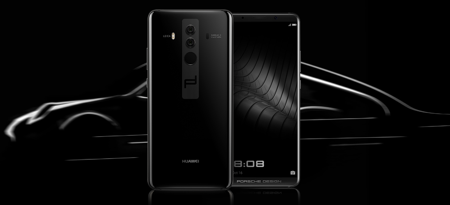 Render oficial del Huawei Mate 10 Porsche Design. 