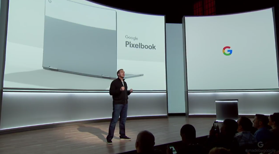 Captura de la presentación oficial de la Google Pixelbook. 