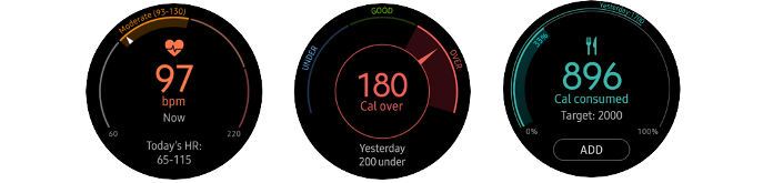 Gear S3 value pack calorias
