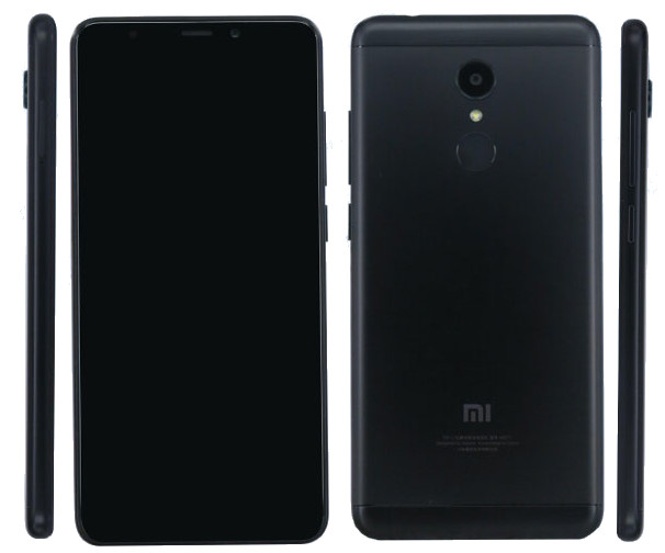 Render oficial, posiblemente del Xiaomi Redmi 5 Plus negro.
