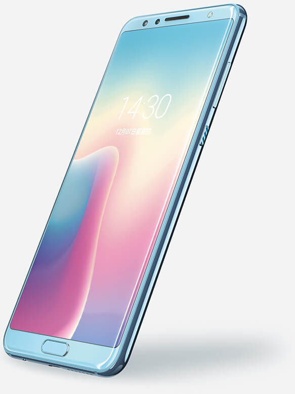 Render oficial del frente del Huawei Nova 2S color "Light Blue".