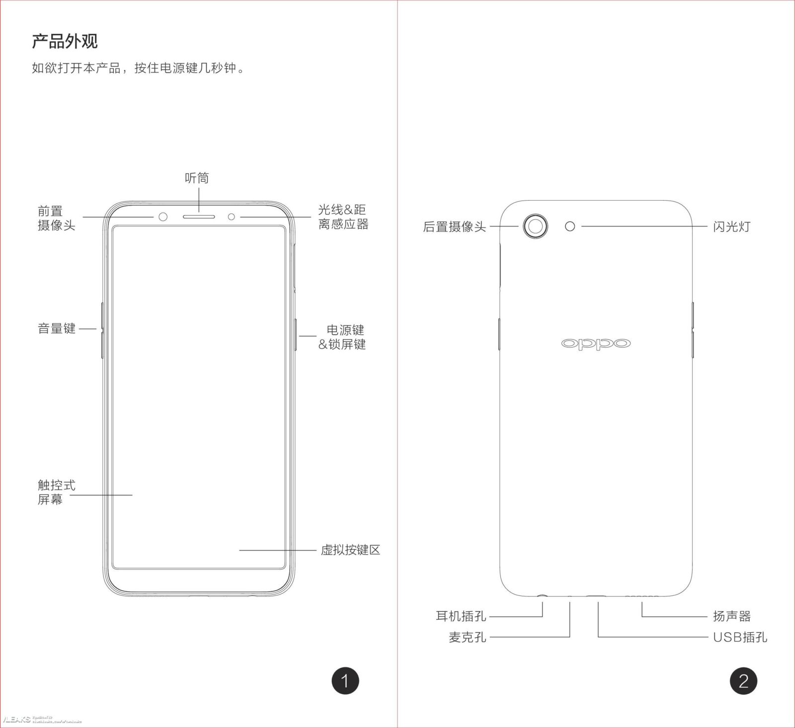 Render filtrado del manual del usuario del OPPO A83