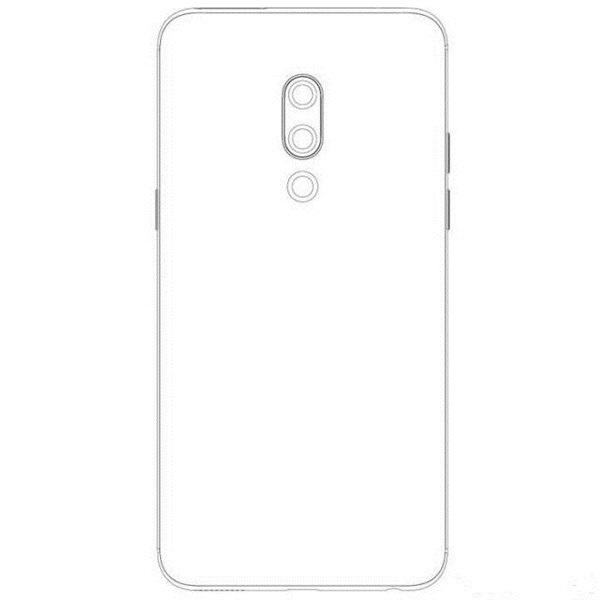Render filtrado del supuesto dorso del Meizu 15 Plus.